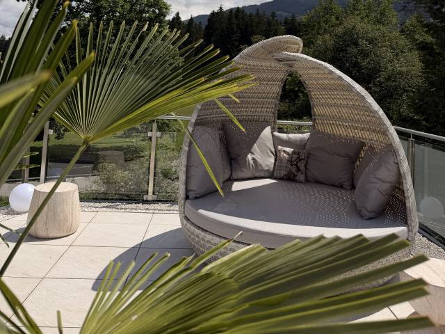 Neue Sonnenmuschel auf der Dachterrasse