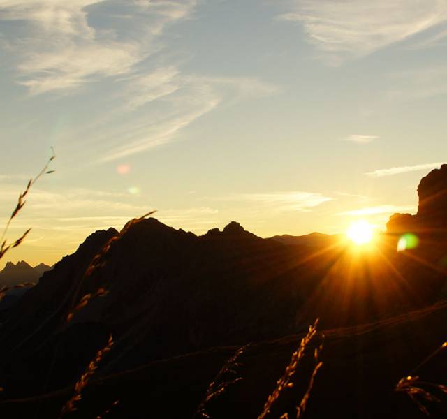 Sonnenuntergang im Allgäu