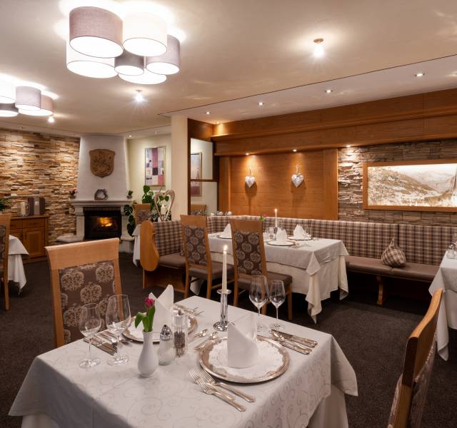 Einrichtung Hotelrestaurant der Burgmühle in Fischen